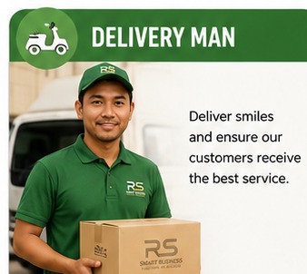 Delivery Man recruitment poster